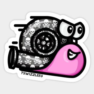 Turbo Snail - Rock On (Pink) Sticker